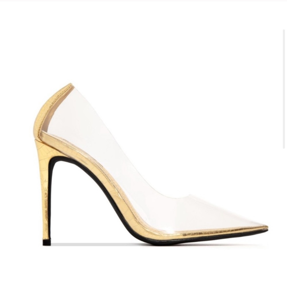 Amanda gold transparent pump - Picture 2 of 3